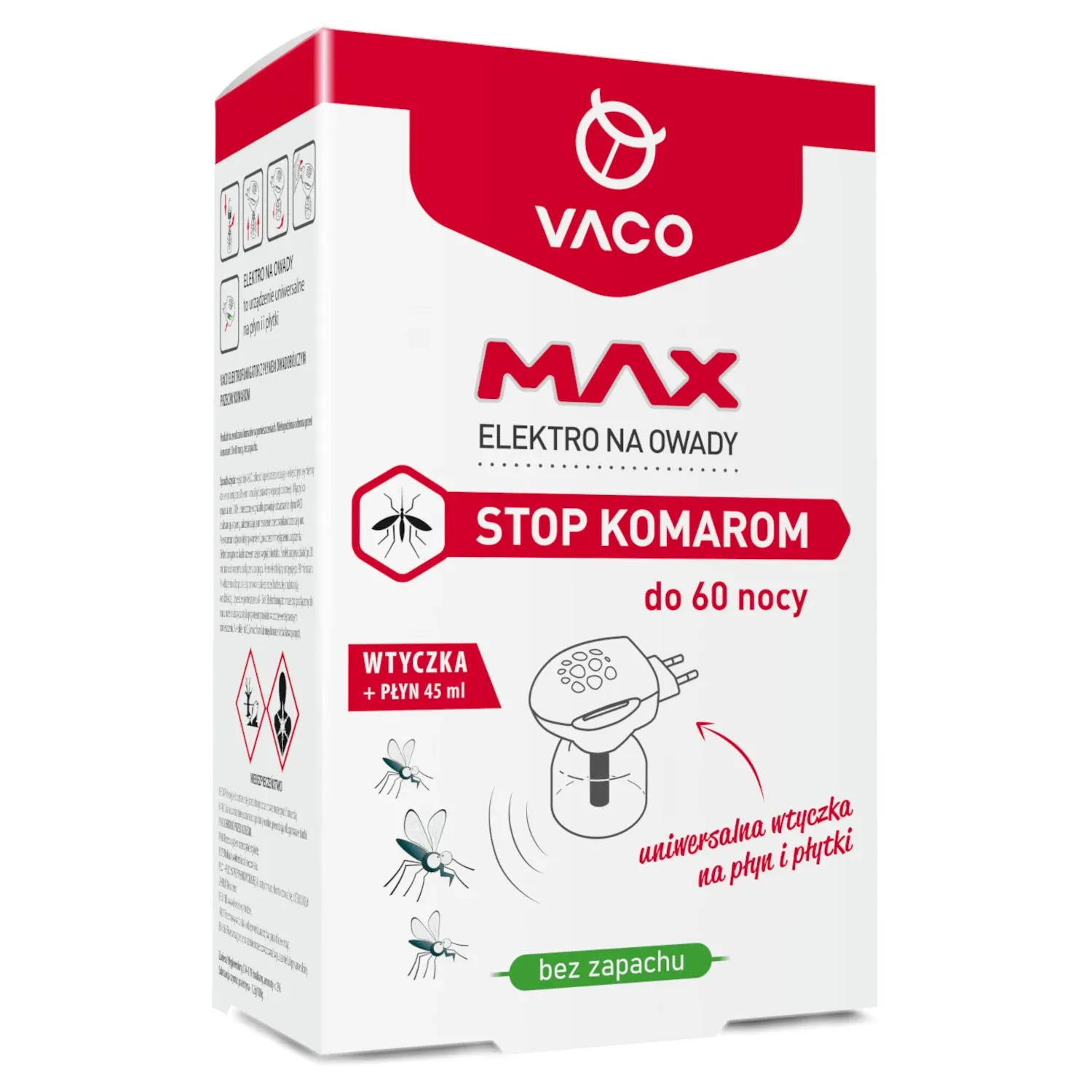 Elektro MAX na komary do kontaktu z płynem VACO