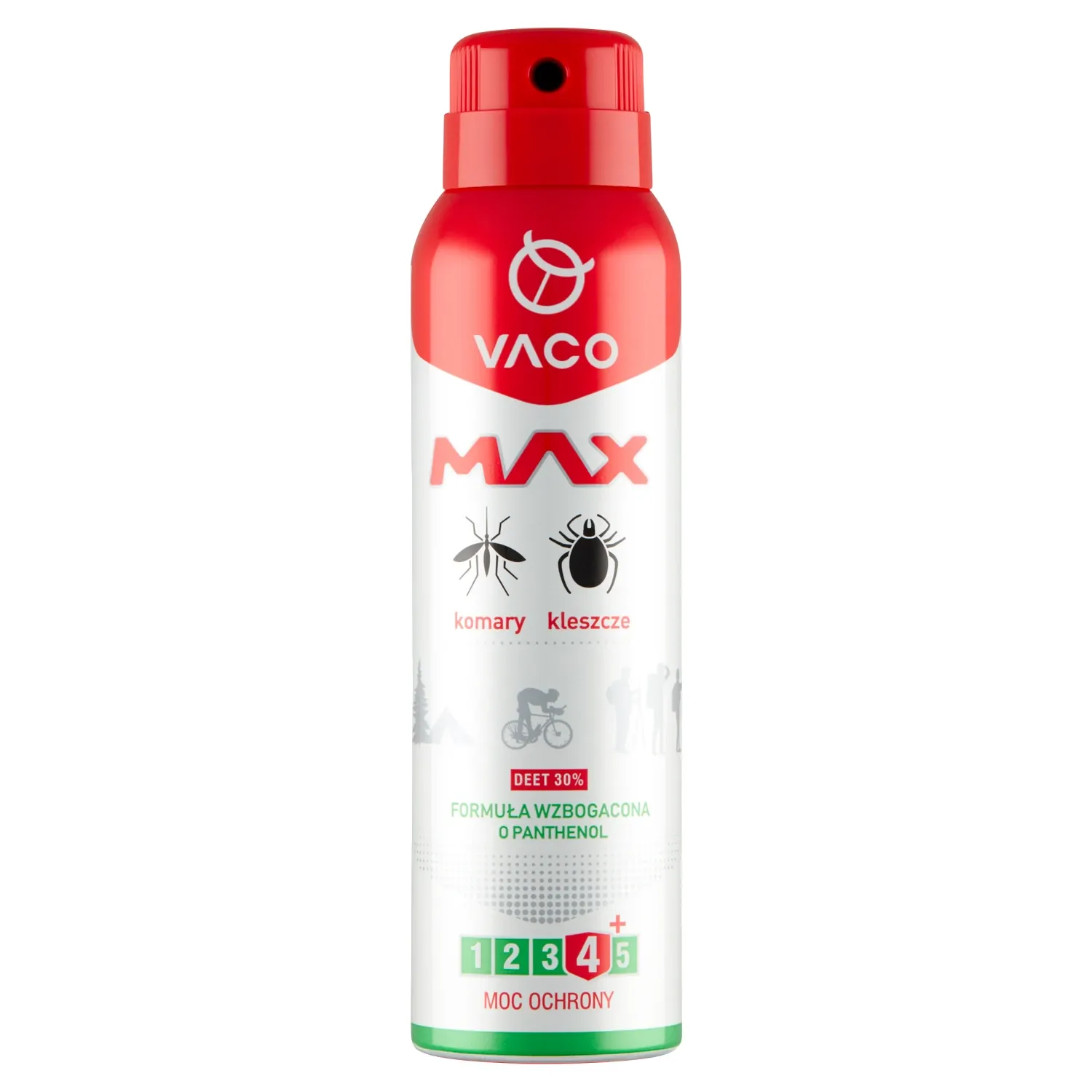 VACO Spray MAX for mosquitoes, ticks, messes with PANTHENOL