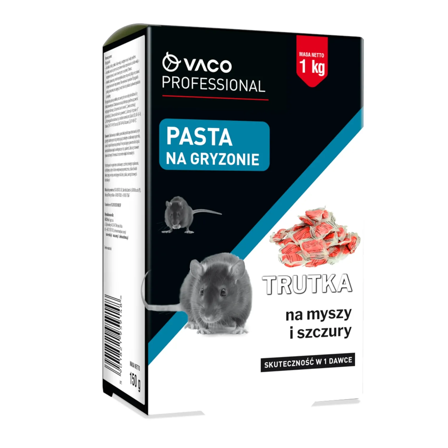 VACO PROFESSIONAL PASTE FOR MICE AND RATS (BOX) 1 KG